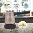 Hausberg HB-3815RG Wasserkocher, Leistung 800W, Fassungsvermögen 500 ml, Edelstahl-Gold