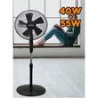 Hausberg HB5200 Speed Standventilator, 40 cm, 3 Geschwindigkeiten, 1-2 Stunden Timer