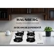 Plaque de cuisson encastrable Hausberg HB-563AB, gaz, 4 feux, allumage électrique, blanc