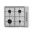 Paket Einbaubackofen Hausberg HB-8051IN, Elektro, Leistung 2000 W, 76 l, 4 Funktionen, Klasse A, Einbaukochfeld HAUSBERG HB-580IN, Elektrozündung, Gas, 4 Brenner, Sicherheitssystem, Schwarz-Edelstahl