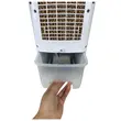 Ventilateur humidificateur et refroidisseur d&#39;air HAUSBERG HB-5955, 3 vitesses, télécommande, minuterie 12 heures, réservoir d&#39;eau 4 l, portable, blanc