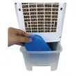 Ventilateur humidificateur et refroidisseur d&#39;air HAUSBERG HB-5955, 3 vitesses, télécommande, minuterie 12 heures, réservoir d&#39;eau 4 l, portable, blanc