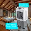 Portable Air Cooler HAUSBERG HB-5961AB, 75W, 20L, 3 Speeds, Mechanical Control, Accessories Included