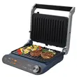 Sandwichmaker 2 in 1 HAUSBERG HB-635, Leistung 2200 W, Sandwich- und Grillplatten, Antihaftbeschichtet, Digitaler Touchscreen, 7 verschiedene Kochprogramme, Farbe Blau/Grau