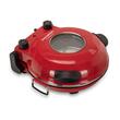 HAUSBERG HB-675RS XL Pizzaofen mit Steinbackfläche, Temperaturregler bis 405° C, Rot