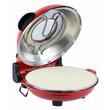 HAUSBERG HB-675RS XL Pizzaofen mit Steinbackfläche, Temperaturregler bis 405° C, Rot