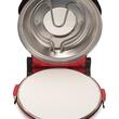 HAUSBERG HB-675RS XL Pizzaofen mit Steinbackfläche, Temperaturregler bis 405° C, Rot