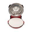 HAUSBERG HB-675RS XL Pizzaofen mit Steinbackfläche, Temperaturregler bis 405° C, Rot
