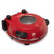 HAUSBERG HB-675RS XL Pizzaofen mit Steinbackfläche, Temperaturregler bis 405° C, Rot