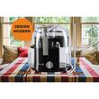 Hausberg HB7500NG Fruchtentsafter, 2 Geschwindigkeiten, Edelstahlklingen, 400 ml, 350 W, Schwarz
