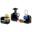 Hausberg HB-7521NG 3-in-1 Küchenmaschine, 5 Trichter, 180 U/min, 150 W, Schwarz