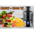 Digitaler Entsafter HAUSBERG HB-7545IN, 800-1000W, 85mm, 1L Fruchtfleisch, 5 Geschwindigkeiten, Edelstahl Schwarz/Edelstahl
