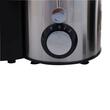Hausberg HB-7645 Obst- und Gemüseentsafter, 600 W, 2 Geschwindigkeiten + Turbo, 1 l Fruchtfleischbehälter, 550 ml Saftbehälter, Stopferzubehör, Schwarz + Silber