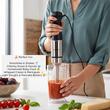 2-in-1-Standmixer HAUSBERG HB-7704IN mit 1000 W Leistung, Professioneller Vertikalmixer, 10 Geschwindigkeitsstufen und Turbofunktion, 700 ml Glaskapazität, Multifunktional, Schwarz