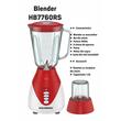 Standmixer Hausberg HB-7760RS, 300W, 1,5L, 3 Geschwindigkeiten, Pulsfunktion, Eiszerkleinerung, 4 abnehmbare Klingen, rot