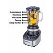 Blender 2 in 1 HAUSBERG HB-7765, 400-500W, 1.5 L, 3 speeds + Pulse, Black-Stainless Steel