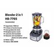 Blender 2 in 1 HAUSBERG HB-7765, 400-500W, 1.5 L, 3 speeds + Pulse, Black-Stainless Steel