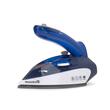 Fer à repasser mini Hausberg HB-7810BL, 1 000 W, de voyage, 75 ml, céramique, autonettoyant, blanc-bleu