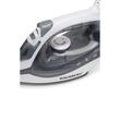 Fer à repasser Hausberg HB-7850GR, 1300 W, semelle en acier avec revêtement céramique, réservoir d&#39;eau de 150 ml, gris-blanc