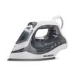 Fer à repasser Hausberg HB-7850GR, 1300 W, semelle en acier avec revêtement céramique, réservoir d&#39;eau de 150 ml, gris-blanc