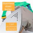 Dampfbügelstation HAUSBERG HB-7927RST, 2000-2400W, 60g/min, 0,5l, Thermostat, Druck 6 bar, Doppelheizung, Rustikal