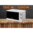 Kuchenka mikrofalowa Hausberg HB-8005AB, 20 l, 700 W, mechaniczna, biała