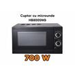 Mikrowelle Hausberg HB8005NG, 20 L, 700 W, Mechanisch, Schwarz