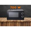 Mikrowelle Hausberg HB8005NG, 20 L, 700 W, Mechanisch, Schwarz