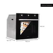 Einbaubackofen Hausberg HB-8053NG, Elektrisch, Leistung 2225 W, 71 l, 6 Funktionen, Umluft, Timer, Klasse A, Schwarz