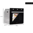 Einbaubackofen Hausberg HB-8053NG, Elektrisch, Leistung 2225 W, 71 l, 6 Funktionen, Umluft, Timer, Klasse A, Schwarz