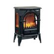 Portable electric fireplace with fan Hausberg HB-8218NG, 2000W, 2 heating levels, LED clapper effect, adjustable brightness, thermostatic control, heating up to 30m2, Black