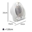 Nagrzewnica powietrza Hausberg HB-8501AB, 2000 W, 2 poziomy mocy, regulowany termostat, biały