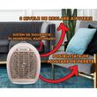 Hausberg HB-8504BJ Heizlüfter, 2000 W, 3 Leistungsstufen, Sicherheitssystem, Beige