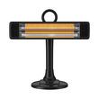 Hausberg HB-8565NG electric radiator, 1000W, 2 heating levels, carbon fiber tube, IP24 protection, mechanical thermostat, metal housing