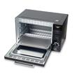 Digital electric oven with rotisserie and fan HAUSBERG HB-9260, 1800W, Turbo, Capacity 48L, Temperature control 230 degrees Celsius, Interior light, Black