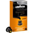 Lavazza Lungo Kaffeekapseln, Nespresso kompatibel, Aluminium, 10x5,7g, 10 Stück