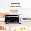 Hausberg HB-8000P Elektroofen, Fassungsvermögen 48 Liter, Leistung 1800 W, Höchsttemperatur 230 Grad, Timer mit akustischem Alarm