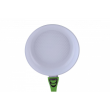 Ceramic pan Ertone ERT-MN 326, removable silicone handle, size 26 cm, ergonomic design, eco cooking, White/Green
