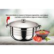 Edelstahltopf mit Metalldeckel Ertone MN-532, 22 cm, 3 Liter