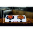 Plaque de cuisson électrique Ertone MN200AB, 2 000 W, 2 feux, blanche