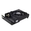 Ertone ERT-MN231NG Tragbarer Campingkocher, Für Sprühflaschen, 2,2 kW, Piezozündung, Schwarz