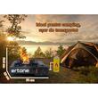Ertone ERT-MN232 Tragbarer 2-in-1-Campingkocher, Für Sprüh- und Standardflaschen, 2,2 kW, Piezozündung, Schwarz
