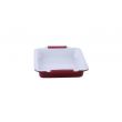 Plateau à gâteau Ertone MN 755, forme rectangulaire en céramique, dimensions 40,5 x 27 cm
