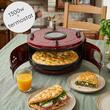 Round electric oven with thermostat Ertone MN-9010VS, 1100W, capacity 40l, indicator light, Visiniu