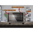 Ertone MN9060GR Elektroofen, 36 l, 1420 W, höhenverstellbar, Grau