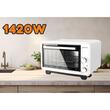 Piekarnik elektryczny Ertone MN9135AB, 36L, 1420W, Regulowana wysokość, 2 blachy, Biały