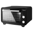 Ertone MN9135NG Elektroofen, 36 l, 1420 W, Thermostat, 2 Bleche, Schwarz