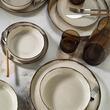 Moderna Dotti table service, 24 pieces, 6 people, porcelain, cinnamon, kutahya porcelain