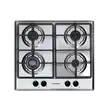 Hausberg HB-8051NG built-in package, electric, 2000 W, 76 l, 4 functions, HB-555 hob, electric ignition, gas, 4 burners, safety system, decorative hood HB-1260NG, 400 m3/h, 1 motor, 60 cm , Class A, Black