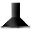 Hausberg HB-8051NG built-in package, electric, 2000 W, 76 l, 4 functions, HB-555 hob, electric ignition, gas, 4 burners, safety system, decorative hood HB-1260NG, 400 m3/h, 1 motor, 60 cm , Class A, Black